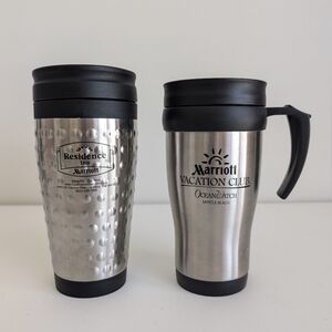 Marriott Travel Mug Set 12 oz. Palo Alto Los Altos Myrtle Beach Vacation